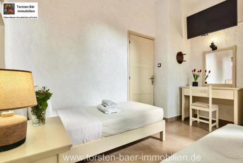 Malia Kreta, Malia, Hotel mit 11 Zimmern zu verkaufen 50m bis zum Meer Gewerbe kaufen